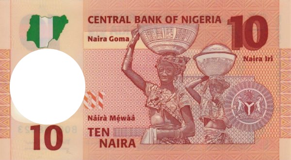 10 naira - Nigeria Fotomontaggio