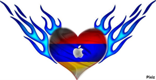 Armenie en force avec apple Фотомонтажа