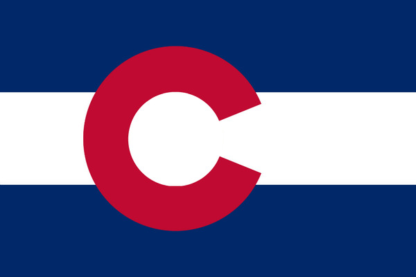 Colorado flag フォトモンタージュ
