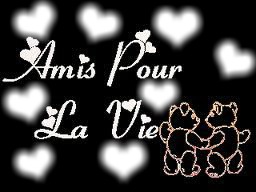 Amis Pour La Vie ♥ Фотомонтажа