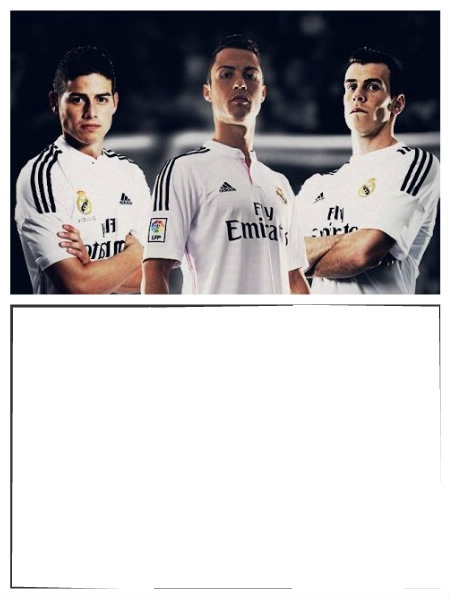 James vs Ronaldo vs Bale Fotomontáž