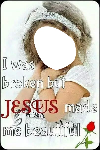 Jesus made me Photo frame effect