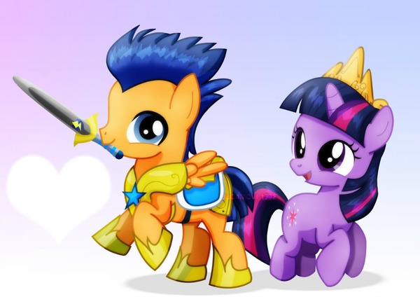 MLP Twilight Sparkle and Flash Sentry Montage photo