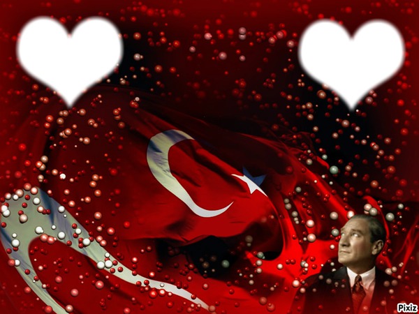 drapeau turc フォトモンタージュ