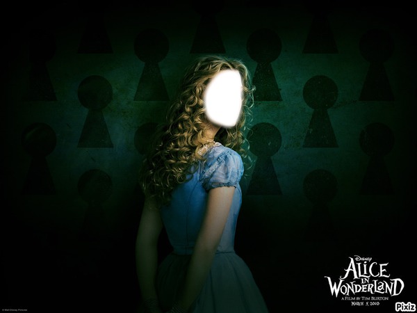 Alice In wonderland Fotomontasje