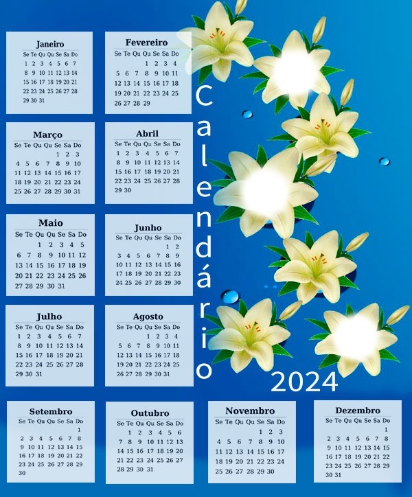 Calendário 2024 Fotomontaža