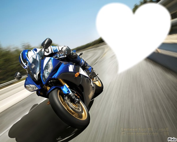 love Moto Photomontage