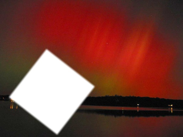 aurore boréale Montaje fotografico
