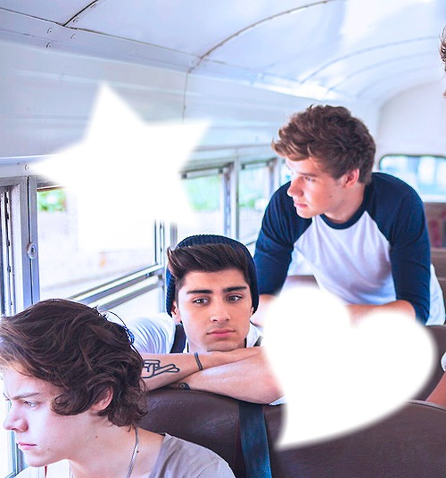 One Direction - Harry, Zayn, Liam Montage photo