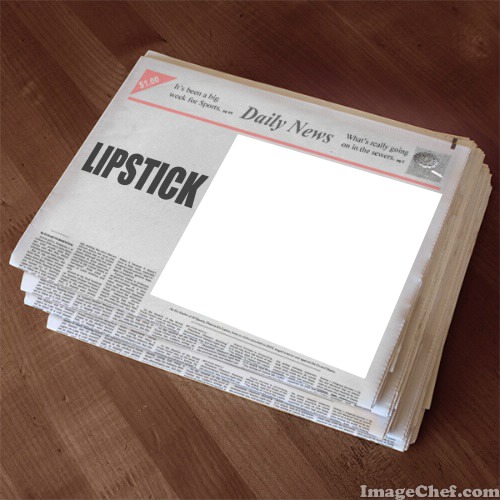Daily News for Lipstick Fotomontage