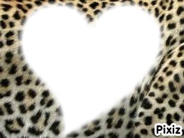le coeur o l eopard Fotomontage