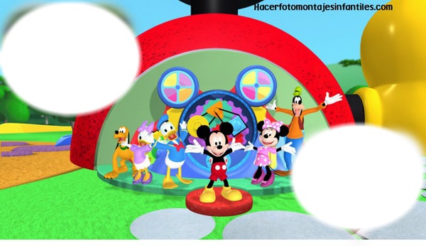 La Casa de Mickey Mouse Fotomontaż