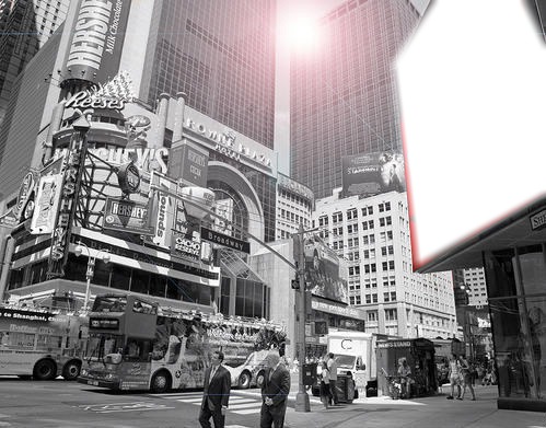 New york Photo frame effect