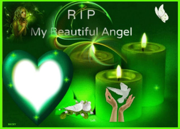 RIP MY  ANGEL Fotomontáž
