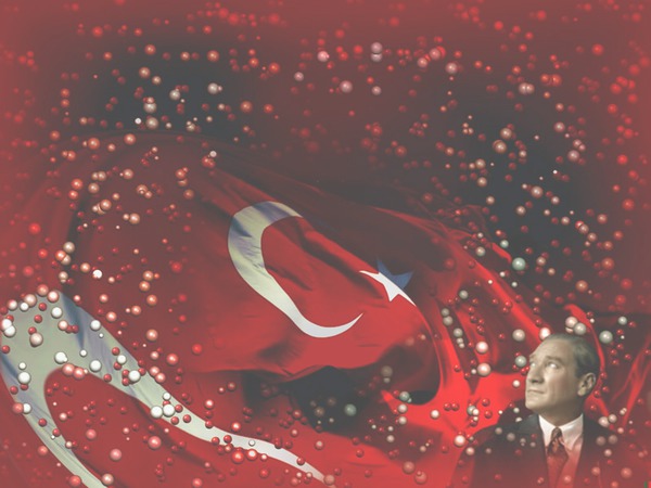 türk bayrağı Fotomontasje