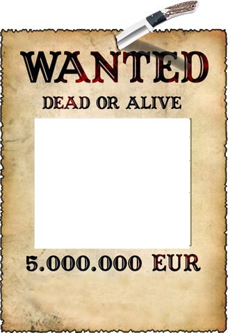 wanted Fotomontage