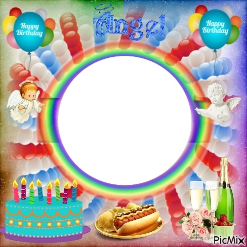 happy birthday Fotomontage