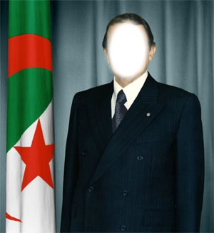 président de l'algerie Фотомонтаж