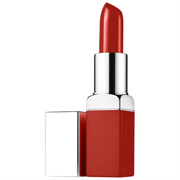 Clinique Pop Lipstick Red Фотомонтаж