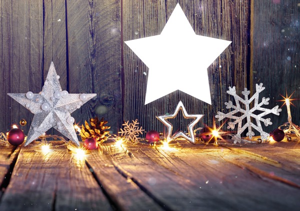 Christmas Star Fotomontaggio