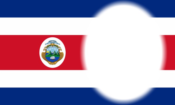 Costa Rica bandera Photo frame effect