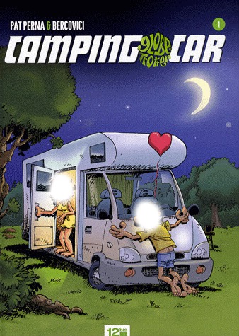 camping car Photo frame effect
