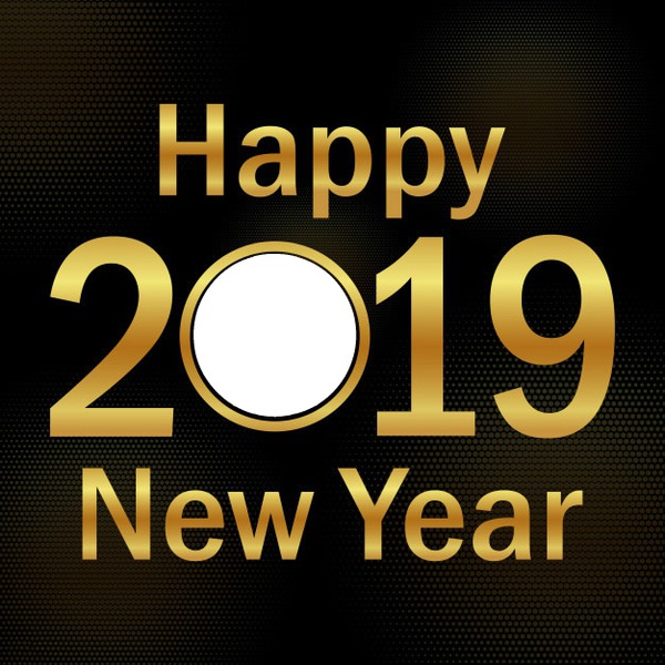 HAPPY NEW YEAR 2019 Photo frame effect