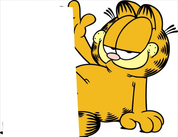 Garfield rectangle chat Фотомонтажа