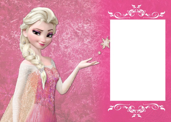 ELSA'S BIRTHDAY INVITATION Photo frame effect