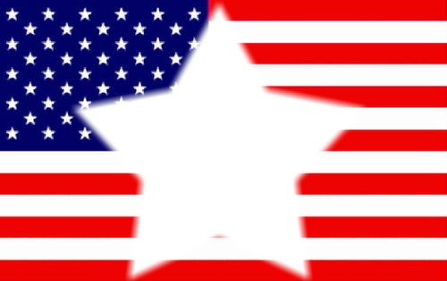 drapeau americain Montage photo