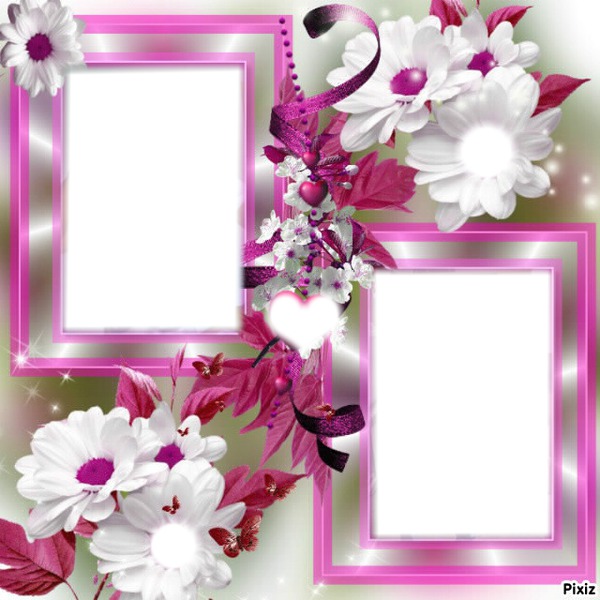 las flores Photomontage