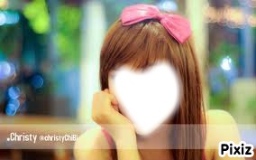 face of cristhy cherry belle Photo frame effect