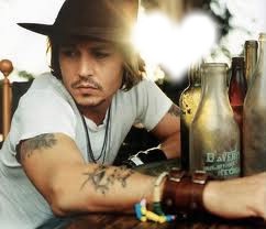 Johnny Depp I ♥ Fotomontasje