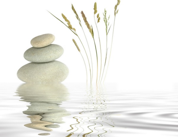 Zen - pierres - eau Фотомонтаж