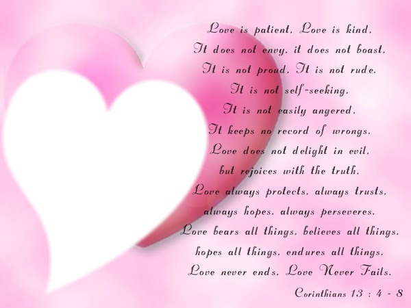 Love Text Photo frame effect