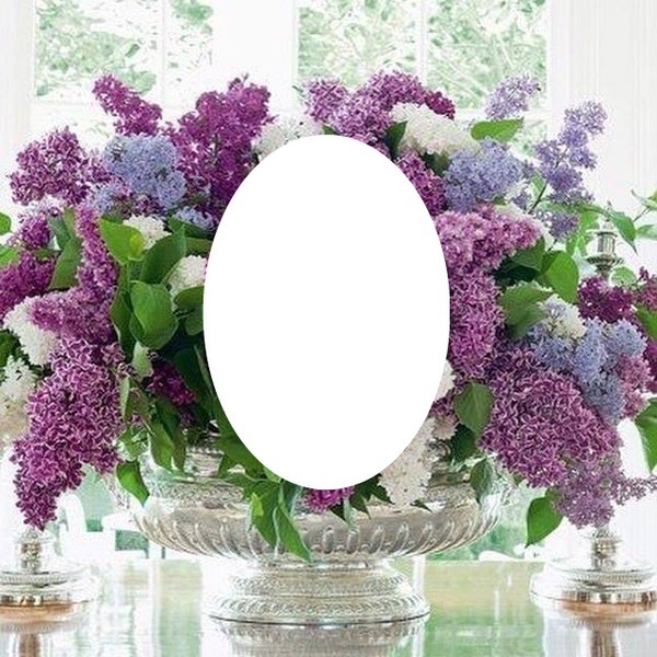 lilac frame Montage photo