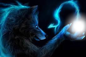 "blauwe wolf" Fotomontāža