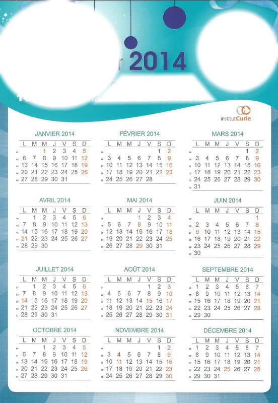 calendrier 2014 Fotomontažas