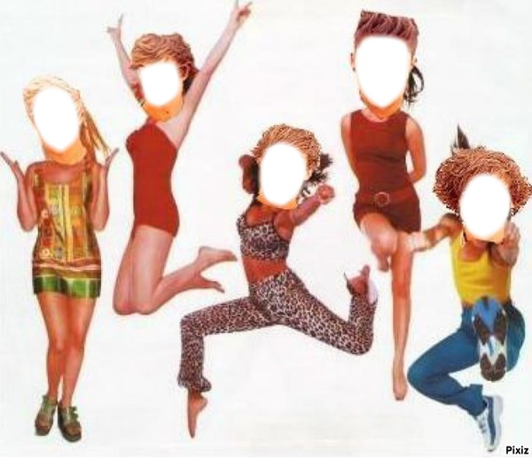 Spice girls groupe de filles Photo frame effect