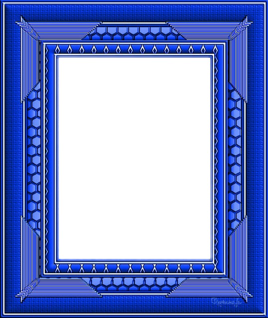 cadre bleu foncé Fotómontázs