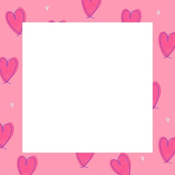 marco corazones rosado, para una foto. Fotomontaż