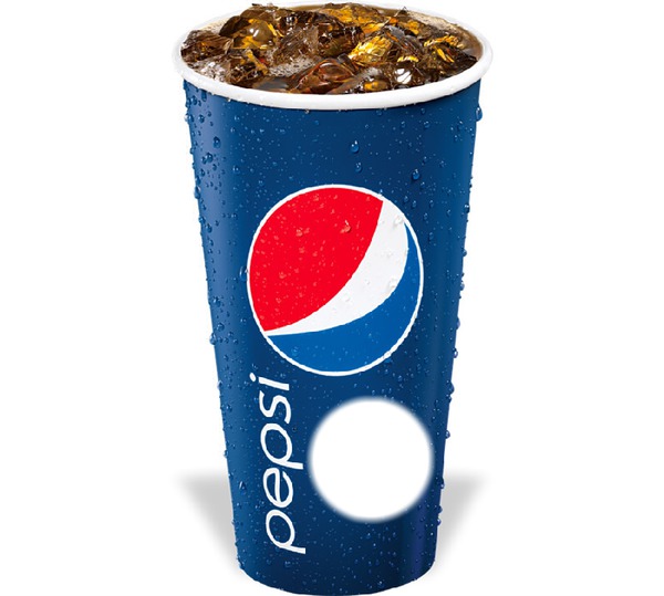 Gobelet Pepsi Photo frame effect