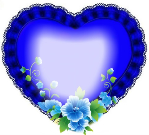 Cc corazón azul Fotomontaż