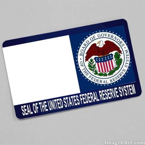 Seal of the United States Federal Reserve System card Fotomontažas