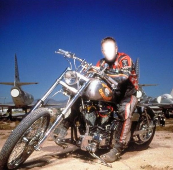 homme en moto Fotoğraf editörü