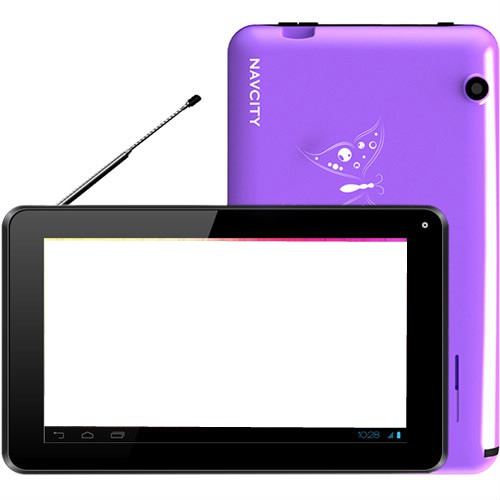 tablet roxo Montaje fotografico