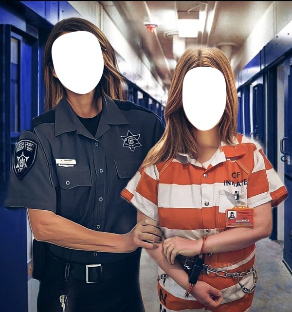Prisonniere Policière Fotomontage