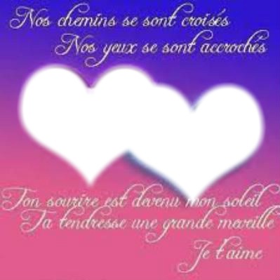 coeur amoureux Photo frame effect