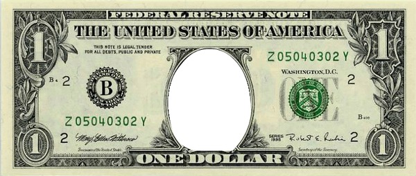 dolar Fotomontaż