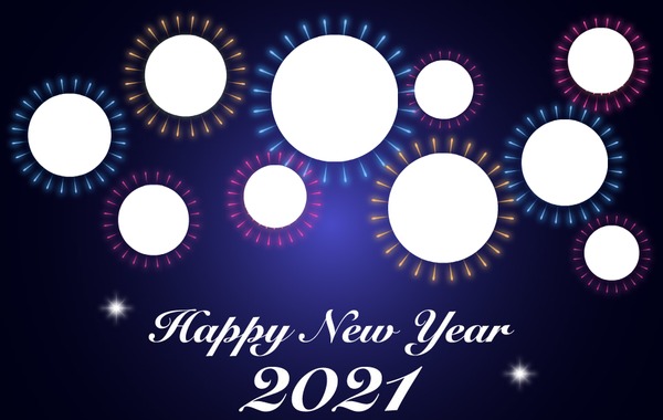 Happy New Year #2021 Photomontage